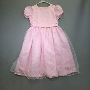 Jo Lene Girls Pink Dress for Weddings Size 8
